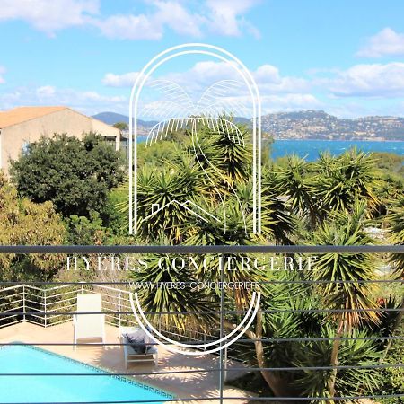 Villa L'Arbanaise Vue Mer Piscine Presqu'Ile Giens By Hc Hyères Екстериор снимка